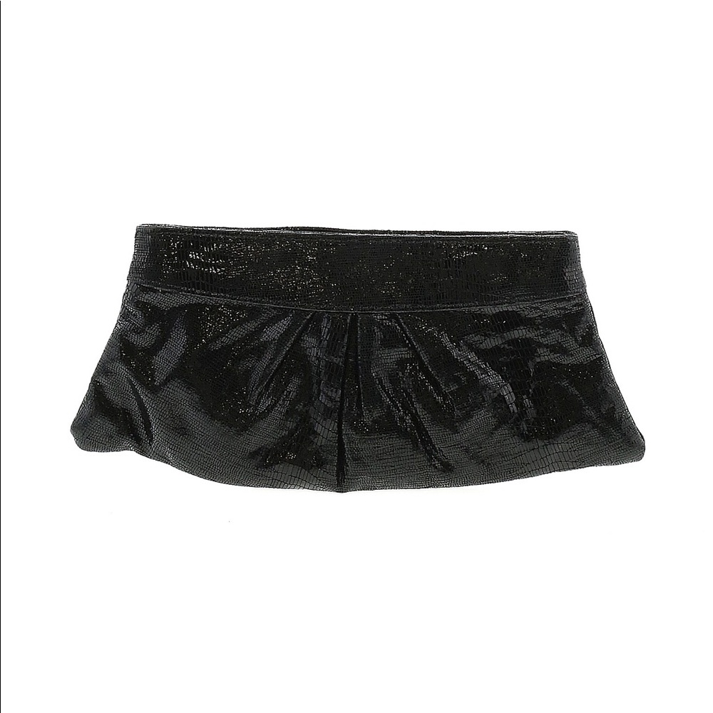 Lauren Merkin Black Embossed Clutch